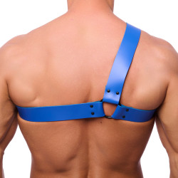 The Red Harness Harnais en cuir Half Bleu